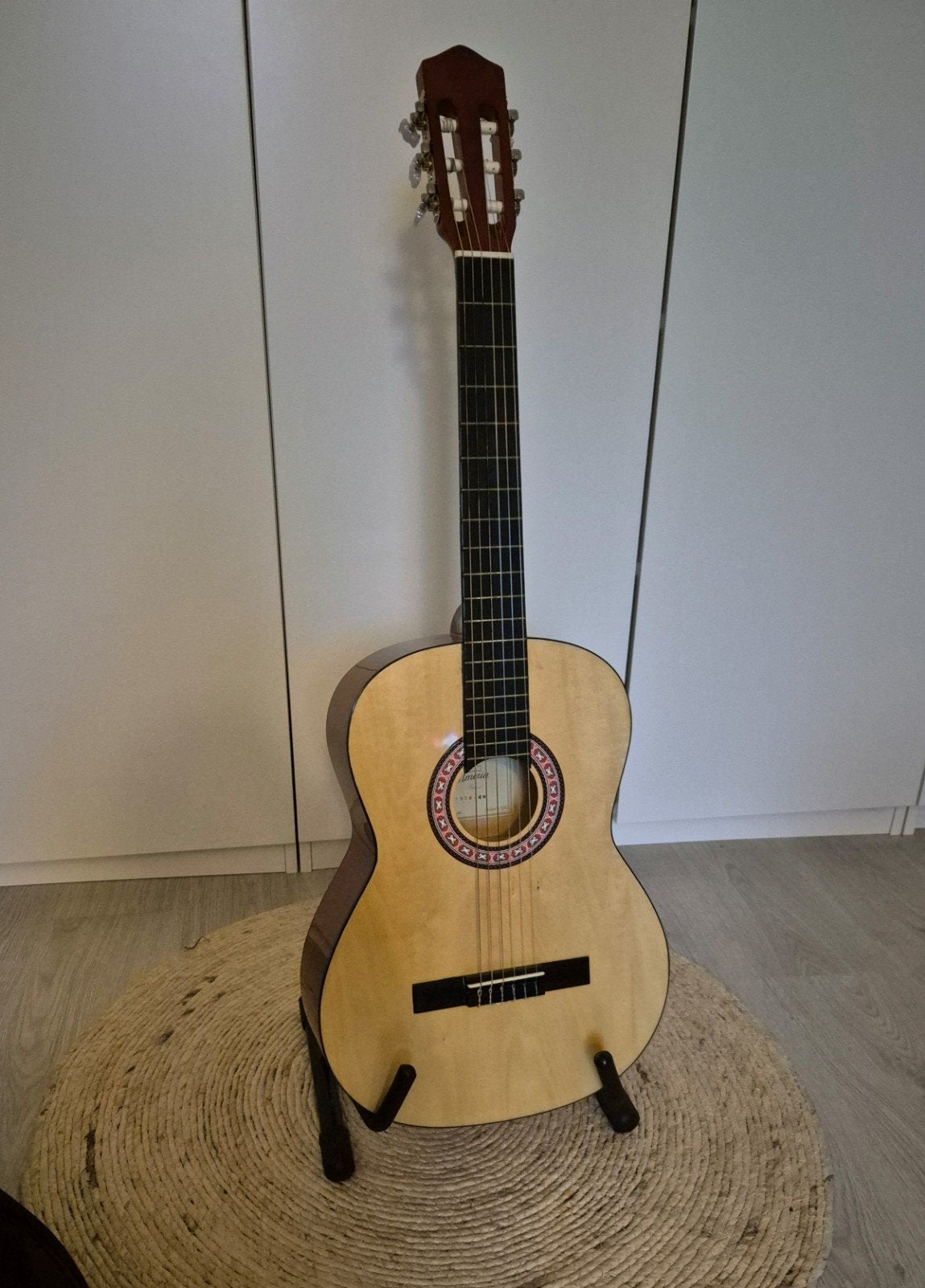 Beginnersgitaar akoestisch klassiek incl tas, standaard etc, Ophalen, Zo goed als nieuw, Klassieke of Spaanse gitaar