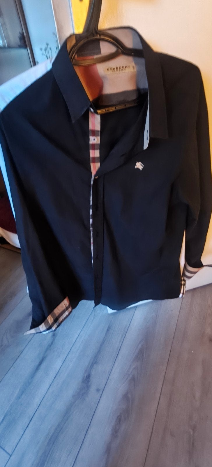 Orgineel Burberry overhemd zwart - XXL, Zwart, Ophalen of Verzenden, Zo goed als nieuw, Overige halswijdtes