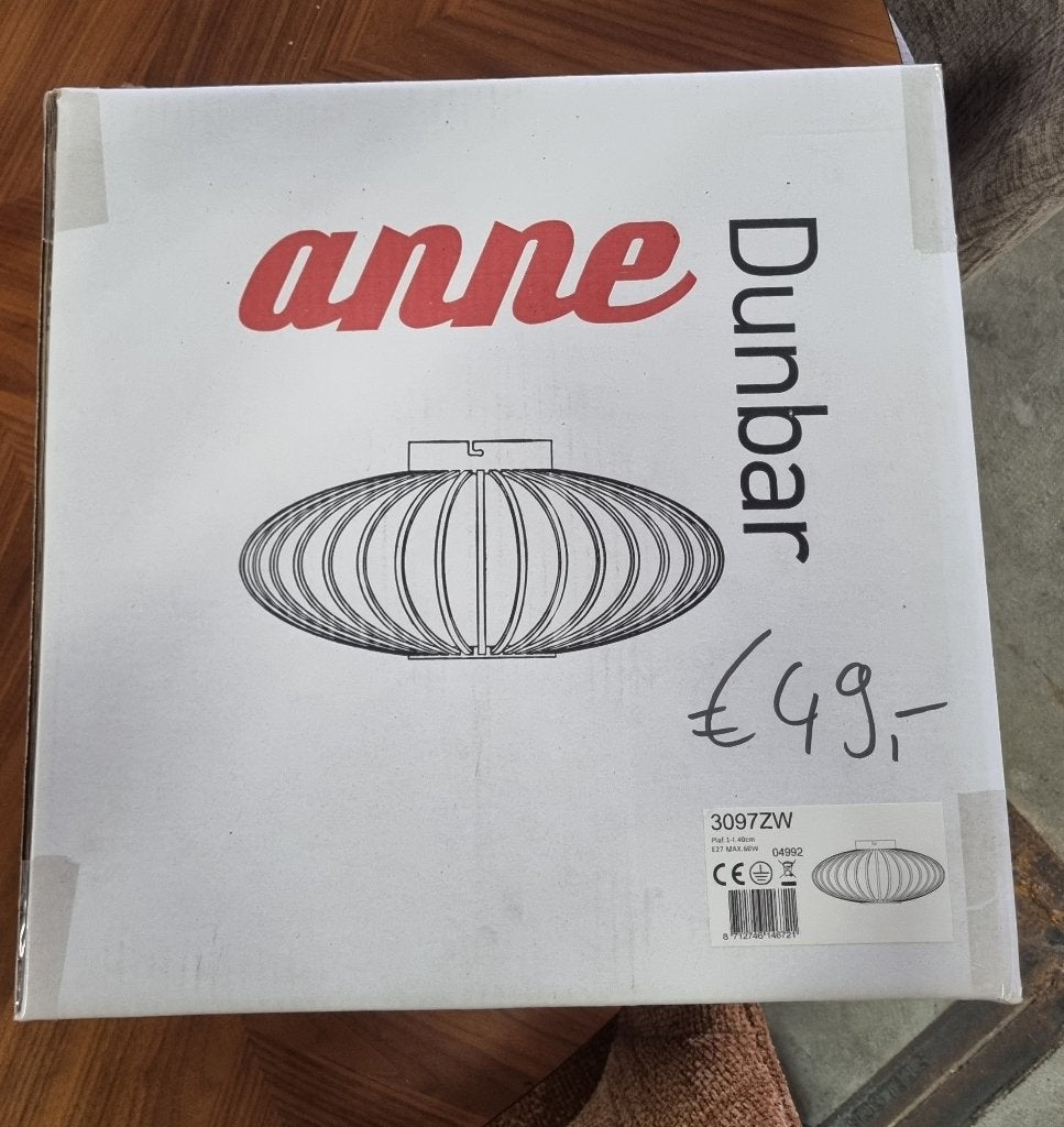 lamp zwart anne plafond, Ophalen, Kunststof, Modern, Zwart