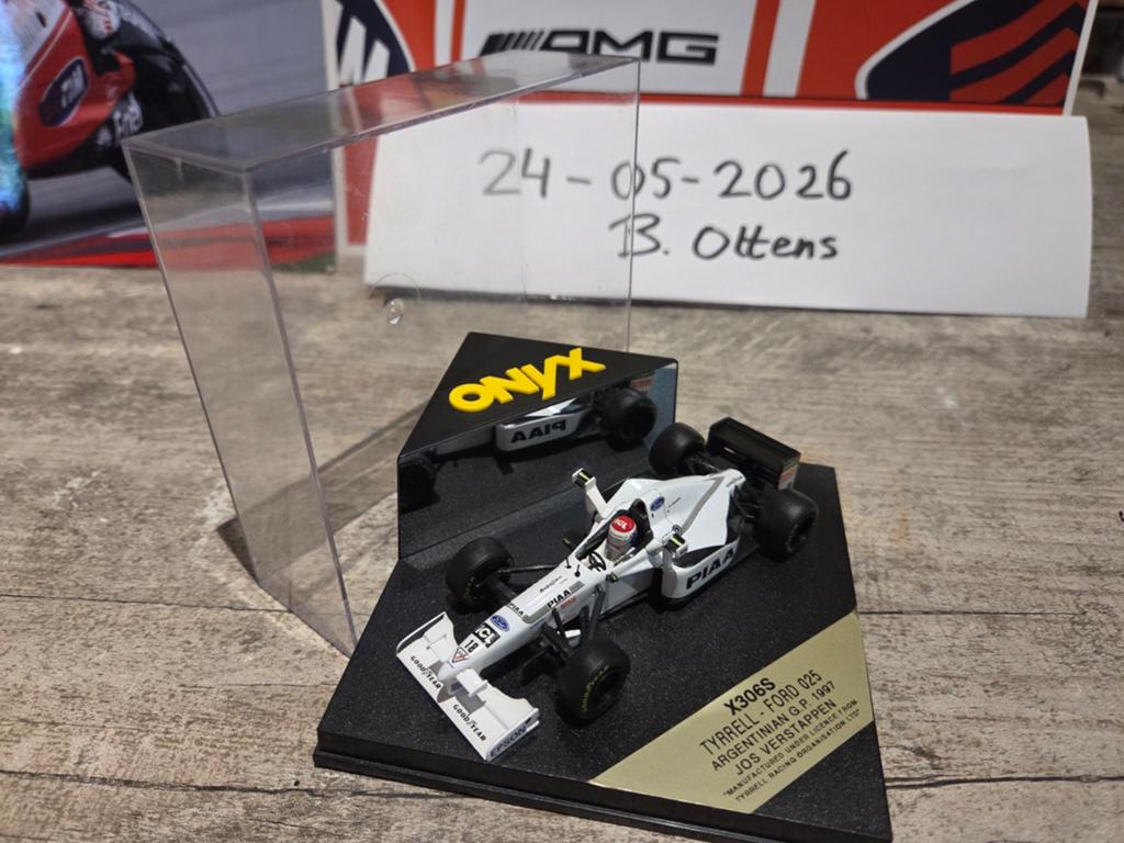 Onyx Tyrrell-Ford 025 Jos Verstappen 1997 schaalmodel, Ophalen of Verzenden