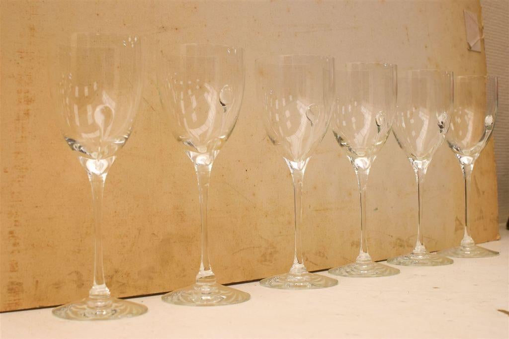 6 delig wijnglas op voet 46653