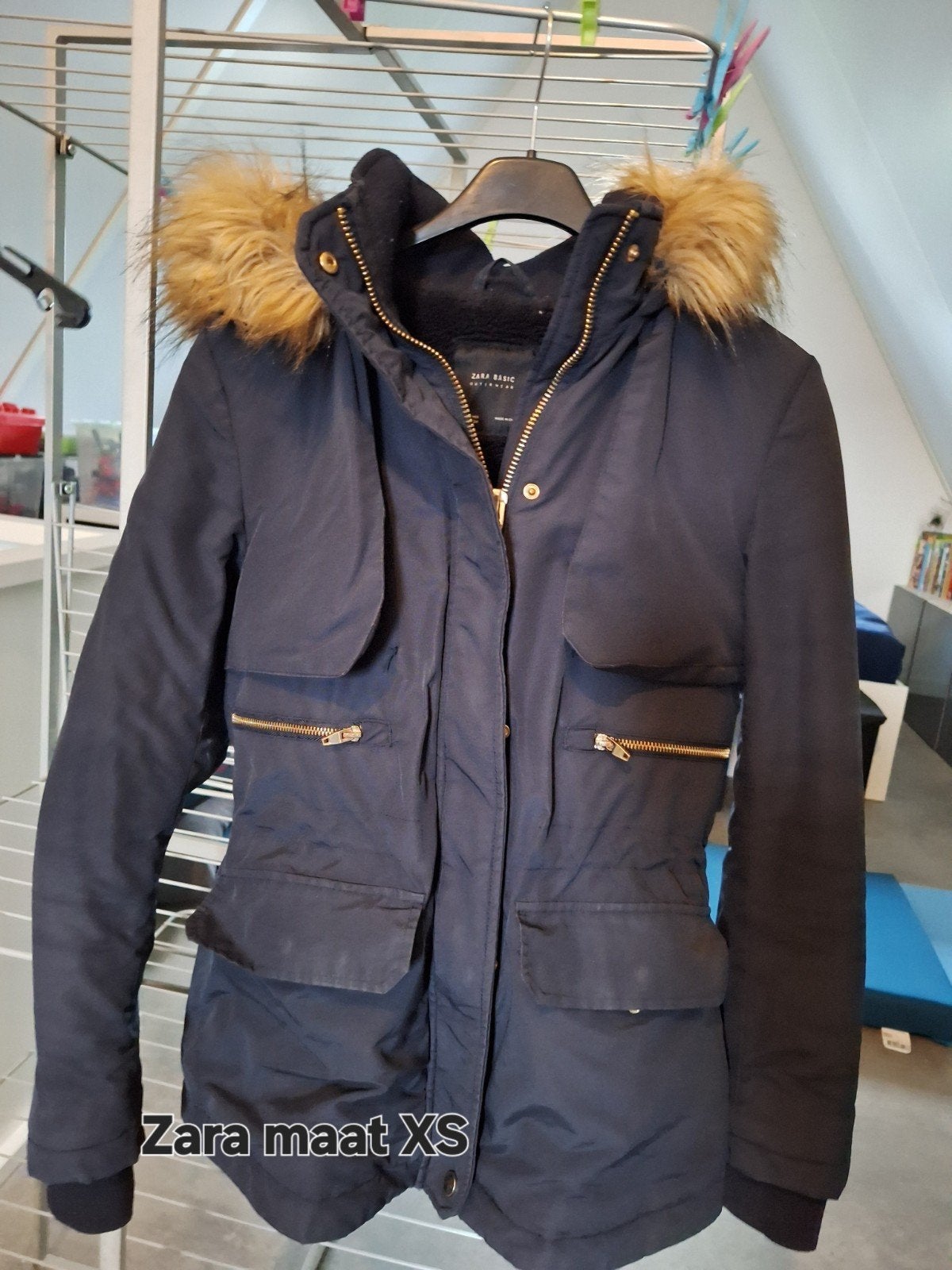 Winterjas maat XS, Kleding | Dames, Ophalen, Zo goed als nieuw, Maat 34 (XS) of kleiner