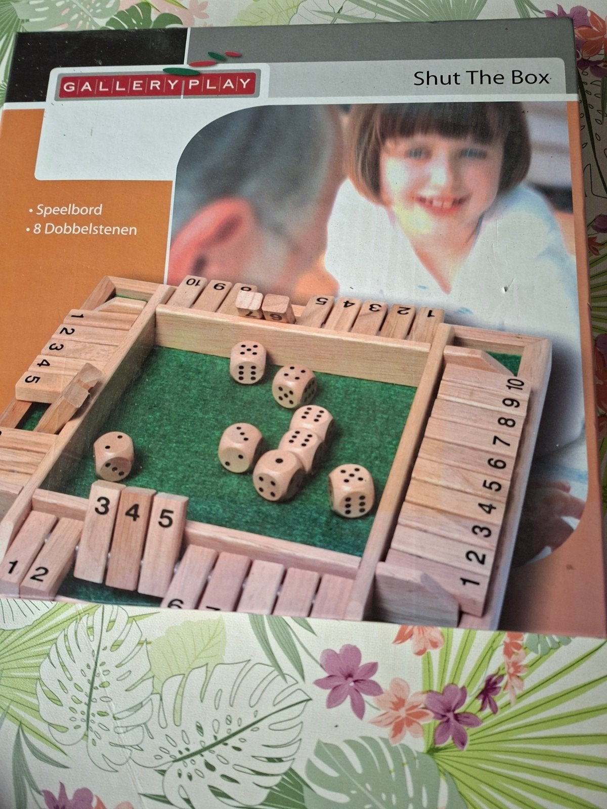 Shut the box galleryplay 30 x 30 cm als nieuw, Ophalen of Verzenden, Zo goed als nieuw