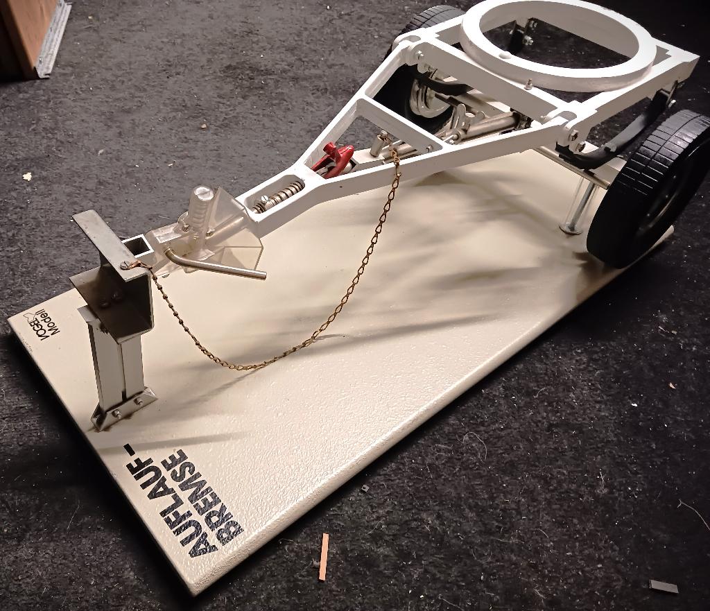 Demo model oploooprem aanhanger, fabr Vogel nr 37545, Hobby en Vrije tijd, Modelbouw | Auto's en Voertuigen, Overige merken, Gebruikt