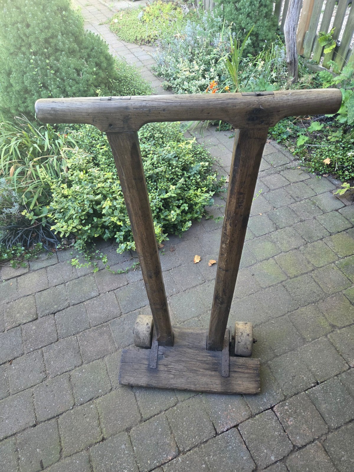 antieke trolley hout., Ophalen