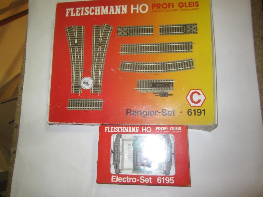 fleischmann ho profirails uitbreiding set 6191/6195, Hobby en Vrije tijd, Modeltreinen | H0, Gelijkstroom, Fleischmann, Rails