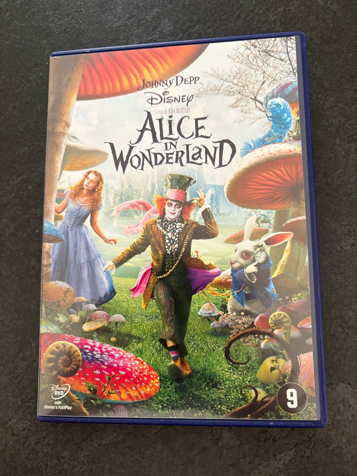 Alice in Wonderland DVD - Johnny Depp Disney Tim Burton, Vanaf 9 jaar, Ophalen of Verzenden, Zo goed als nieuw