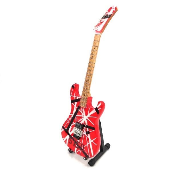 Eddie van Halen miniatuur gitaar 25cm mini guitar decoratie, Info@deconoord.nl, Deco Noord, Nieuw, Ophalen of Verzenden