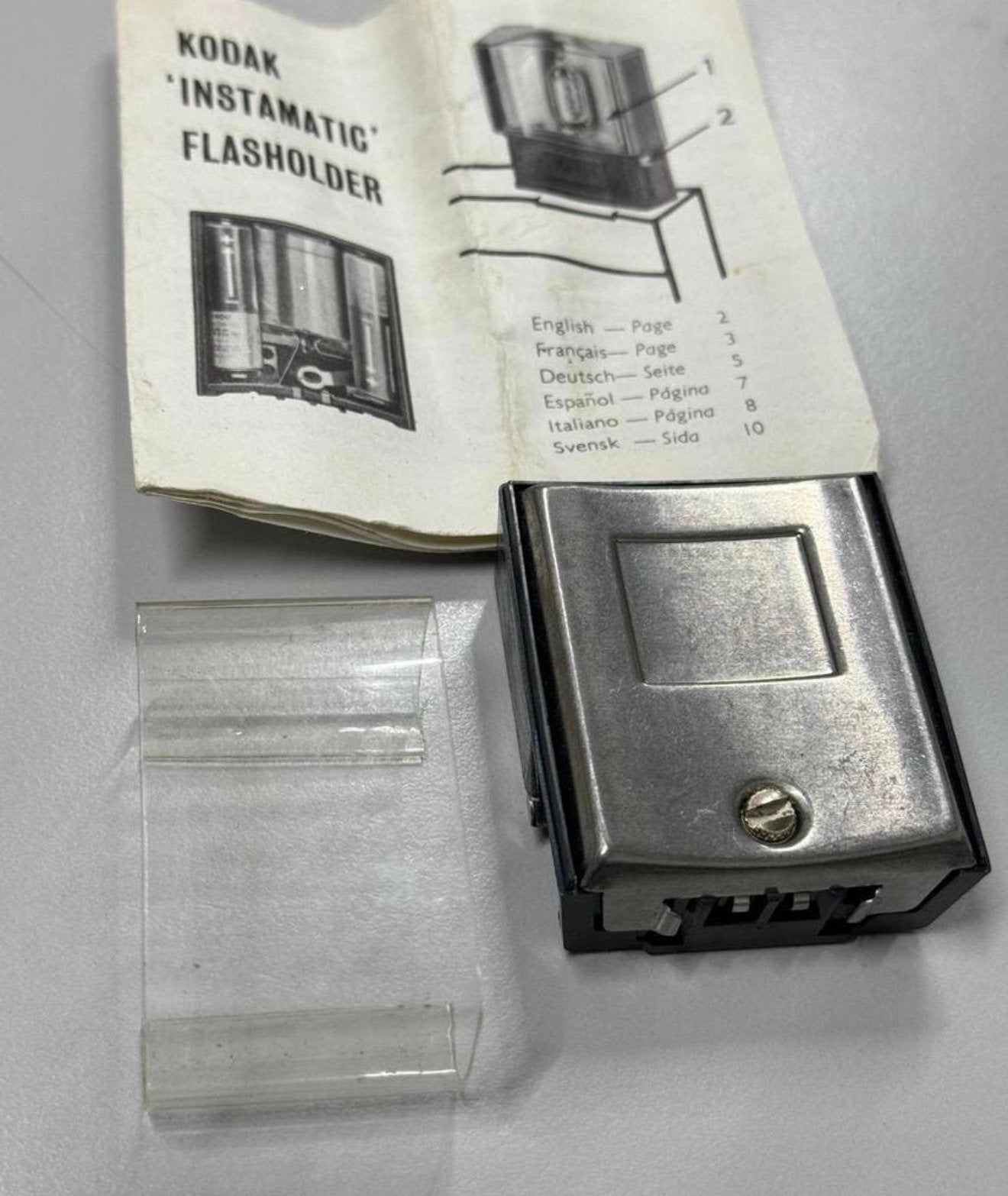 Vintage Kodak Instamatic Flasholder - C110F + plastic kap, Ophalen of Verzenden, H, H, Flitser