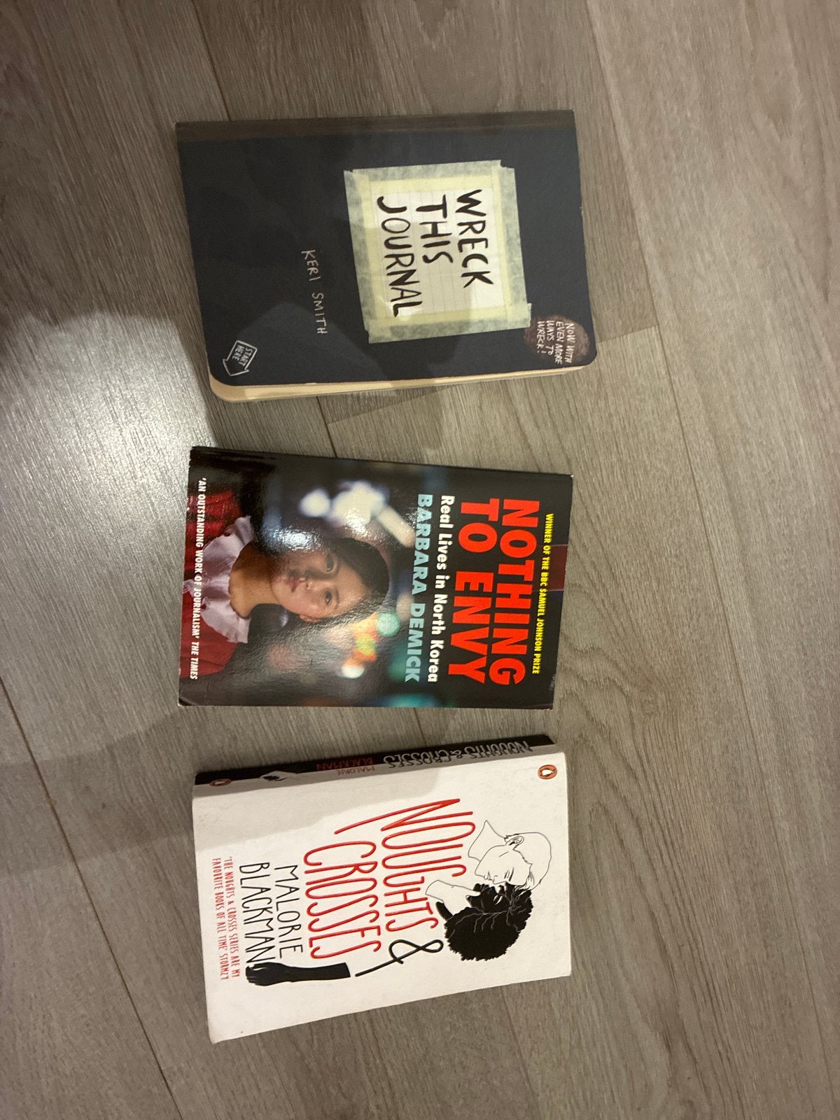 Boekenpakket: Wreck This Journal, Nothing to Envy, Noughts &, Boeken, Ophalen of Verzenden, Gelezen, Wereld overig