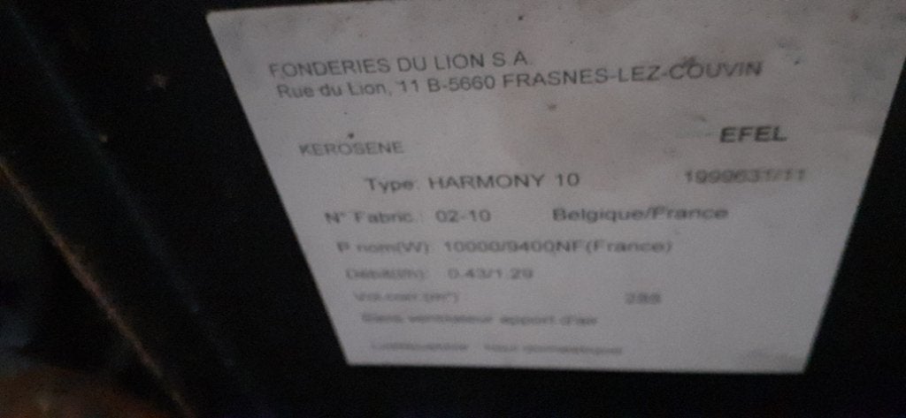 Efel harmony 10 petrolium, Gebruikt, Overige brandstoffen, Petroleumkachel, Ophalen of Verzenden