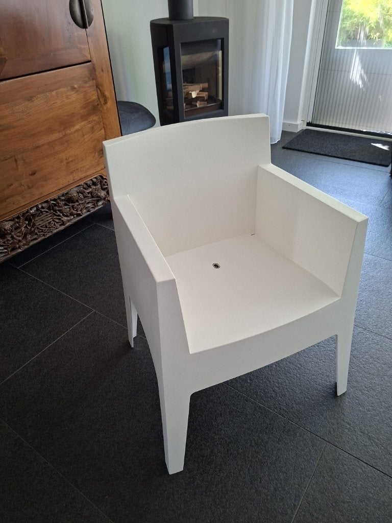 4x Driade Toy Designstoelen – Wit – Philippe Starck, Huis en Inrichting, Ophalen, Kunststof, Wit, Zo goed als nieuw
