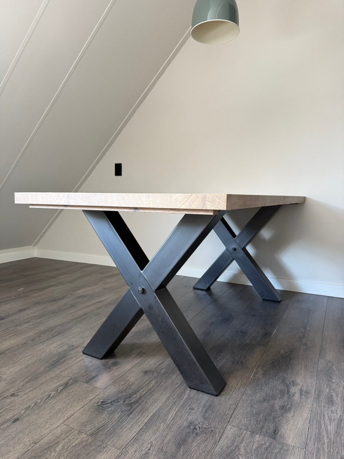 Eetkamer tafel, Huis en Inrichting, Tafels | Eettafels, Ophalen, Kunststof, 50 tot 100 cm, Zo goed als nieuw