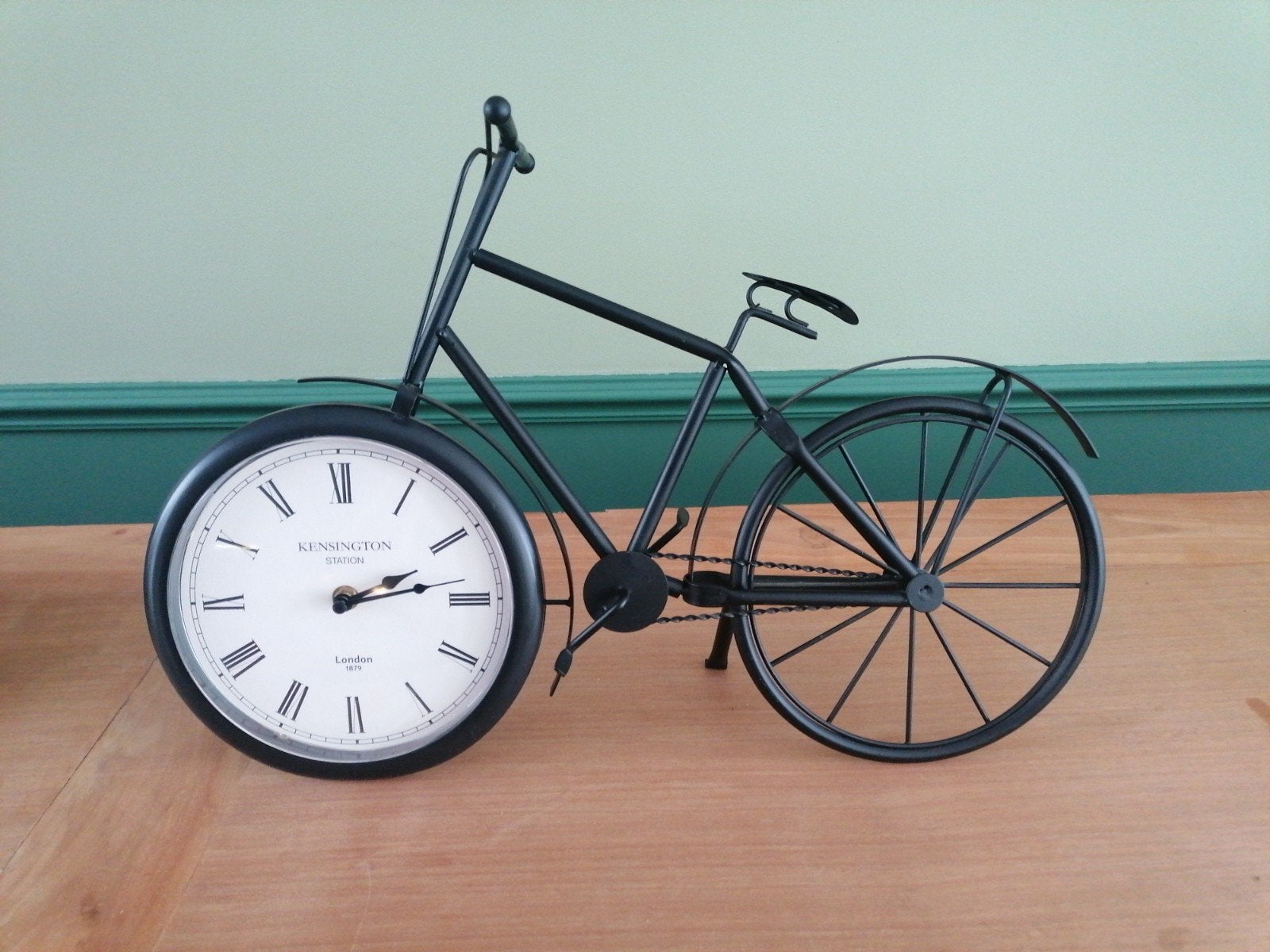 Leuke klok in de vorm van een fiets, Ophalen of Verzenden, Zo goed als nieuw, Staande klok