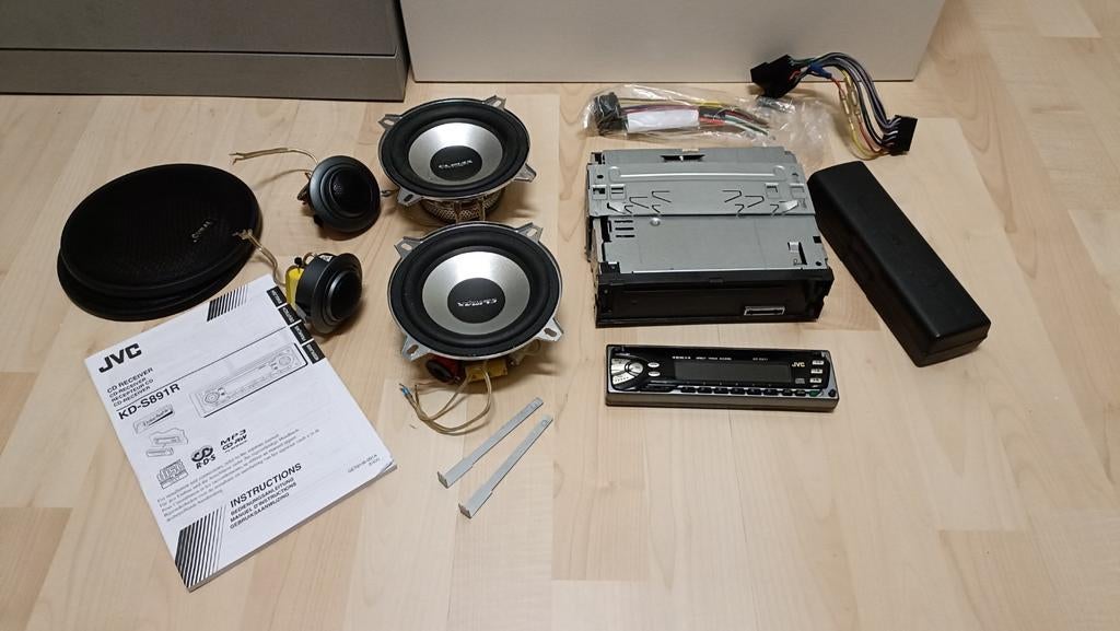 JVC KD-S891 Autoradio met Climax speakerset, Ophalen of Verzenden, Gebruikt