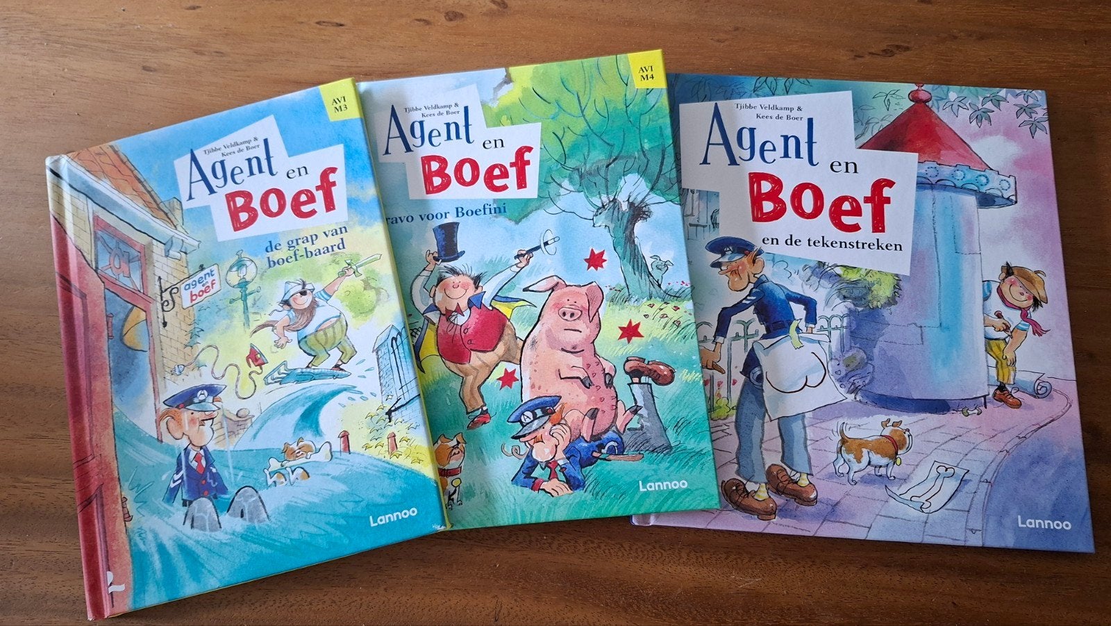 Agent en Boef boeken: 2 leesboeken (M3/M4) + 1 voorleesbo, Ophalen of Verzenden, Gelezen, Tjibbe Veldkamp & Kees de Boer, Fictie algemeen