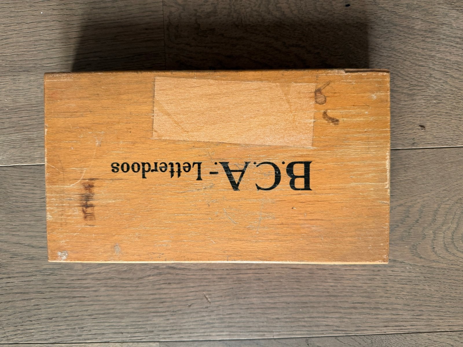 Vintage B.C.A. Letterdoos - Houten Educatief Speelgoed, Ophalen, Gebruikt, Taal en Lezen