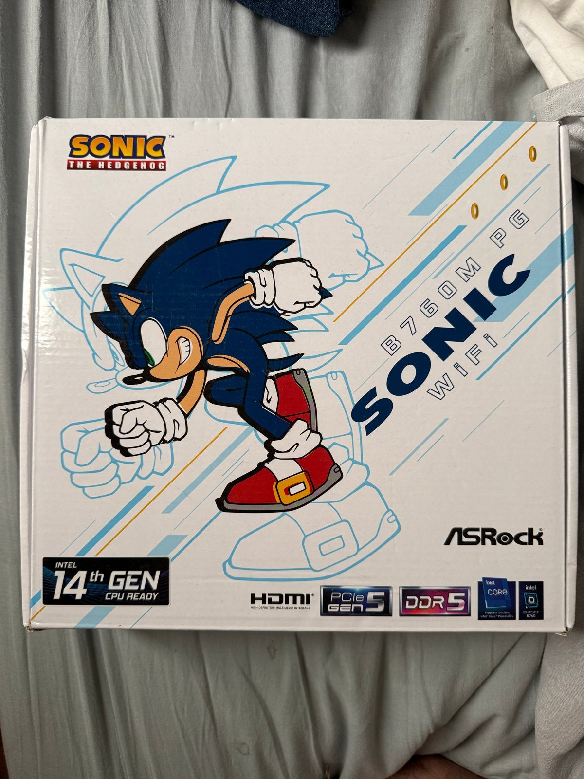 ASRock B760M PG Sonic WiFi Moederbord - Nieuw!, Computers en Software, Moederborden, Nieuw, Intel, DDR5, Ophalen of Verzenden