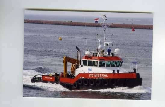 scheepvaart-foto-ITC mistral-amsterdam, Ophalen of Verzenden, Zo goed als nieuw, Motorboot, Boek of Tijdschrift