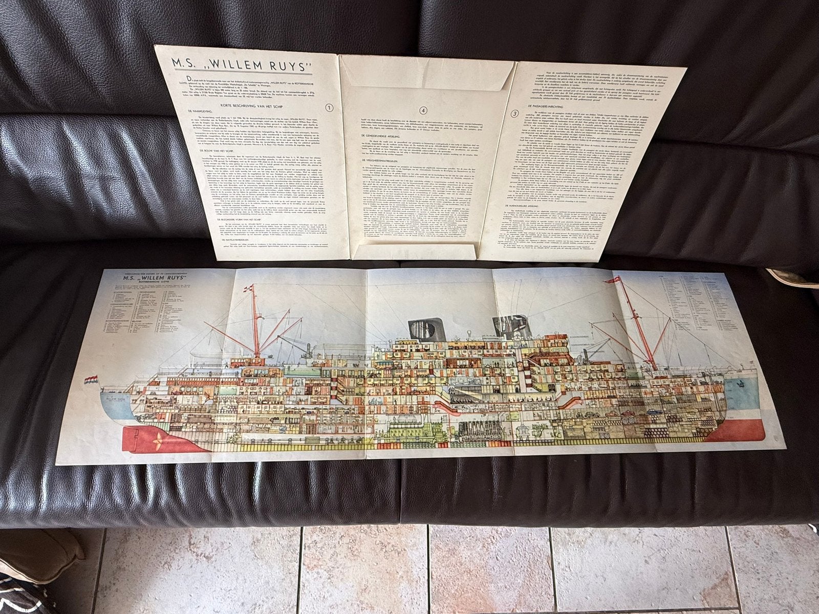 M/S Willem Ruys Rotterdamsche Lloyd documentatie, Ophalen of Verzenden, Zo goed als nieuw