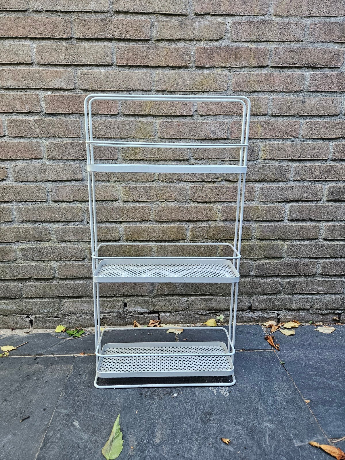Wit metalen rekje - Badkamer/Keuken/Kruidenrek, Ophalen, Gebruikt