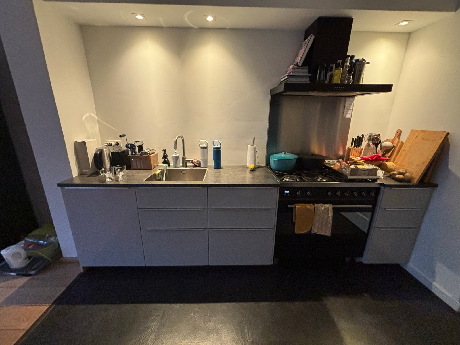 IKEA RINGHULT keuken met vriezer, koelkast (2017), Ophalen, Gebruikt, Enkelwandige keuken, Hoogglans of Gelakt