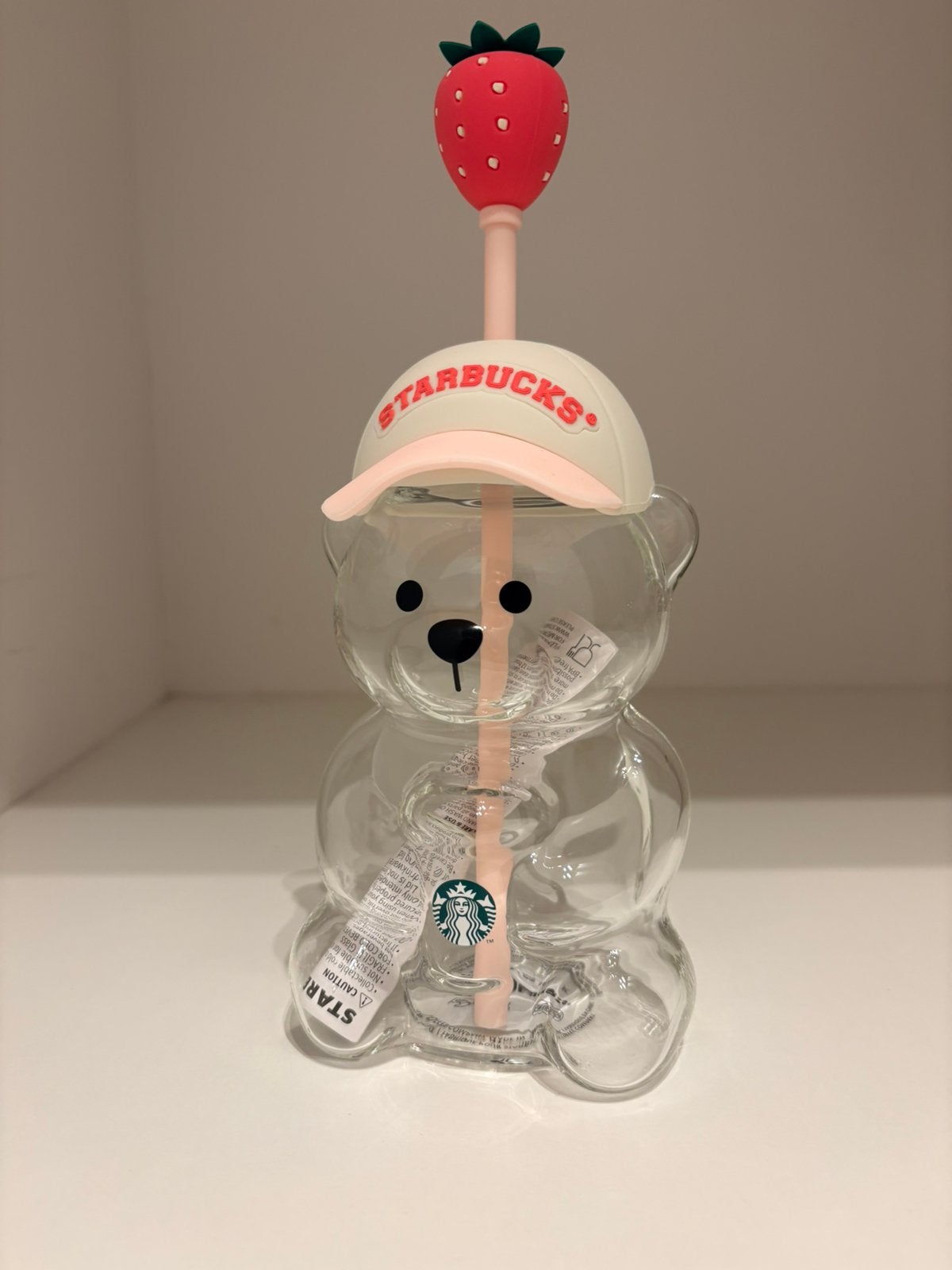Starbucks Bearista Glazen Beker Limited Edition zomer 2026, Nieuw, Ophalen of Verzenden, Roze, Overige merken