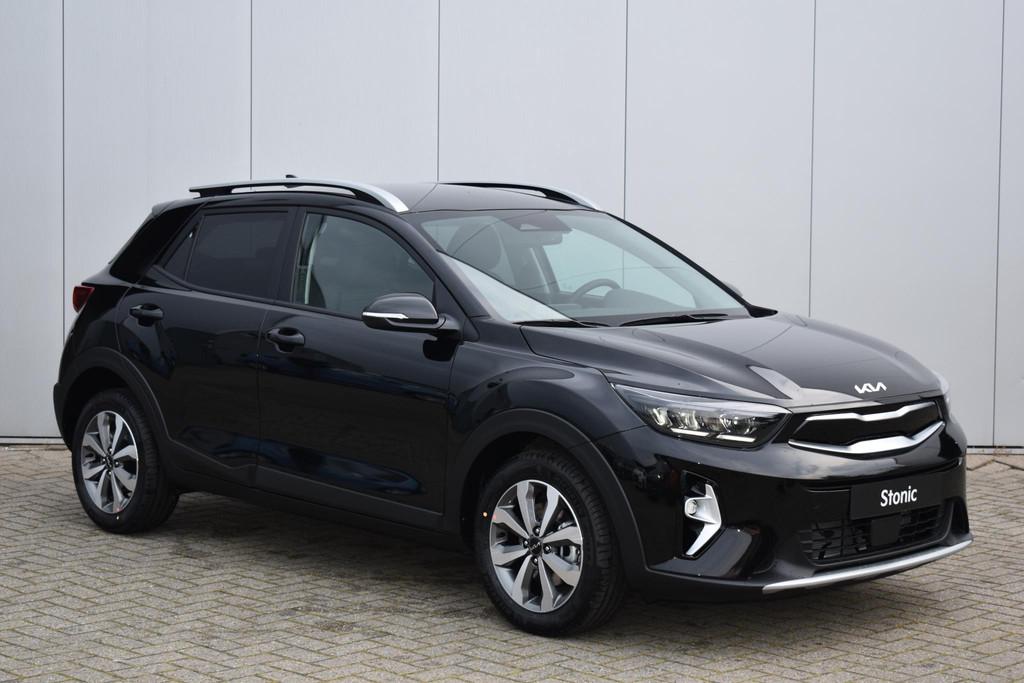 Kia Stonic 1.0 T-GDi MHEV DynamicPlusLine | LED-koplampen |, Voorwielaandrijving, 710 kg, Zwart, Origineel Nederlands