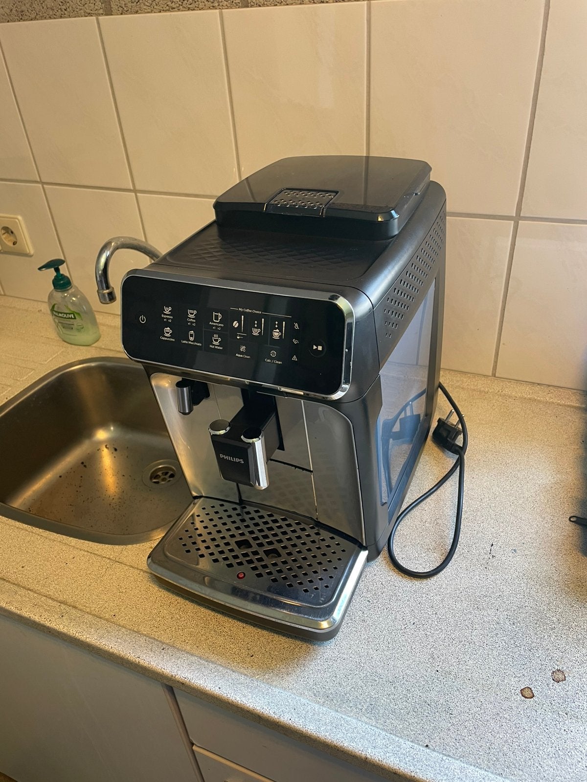 PHILIPS LATTE GO EP3246/70 STORING, Witgoed en Apparatuur, Koffiezetapparaten, Niet werkend, Gemalen koffie, Koffiemachine, 4 tot 10 kopjes