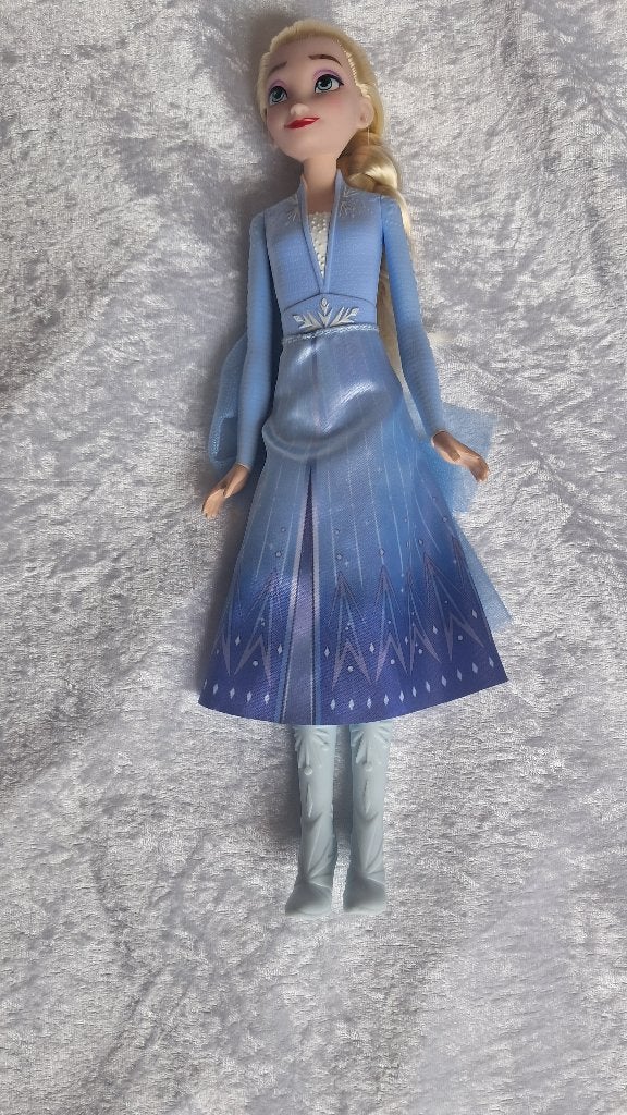 z.g.an. Elsa pop, Merk Hasbro, grote v. Barbie Frozen Disney, Ophalen of Verzenden, Zo goed als nieuw, Barbie