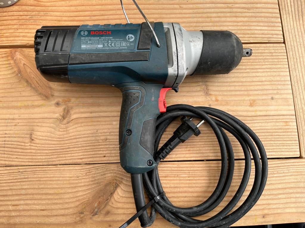 Bosch professional GDS-18E Slagmoersleutel 230V, Ophalen, Zo goed als nieuw, Overige typen
