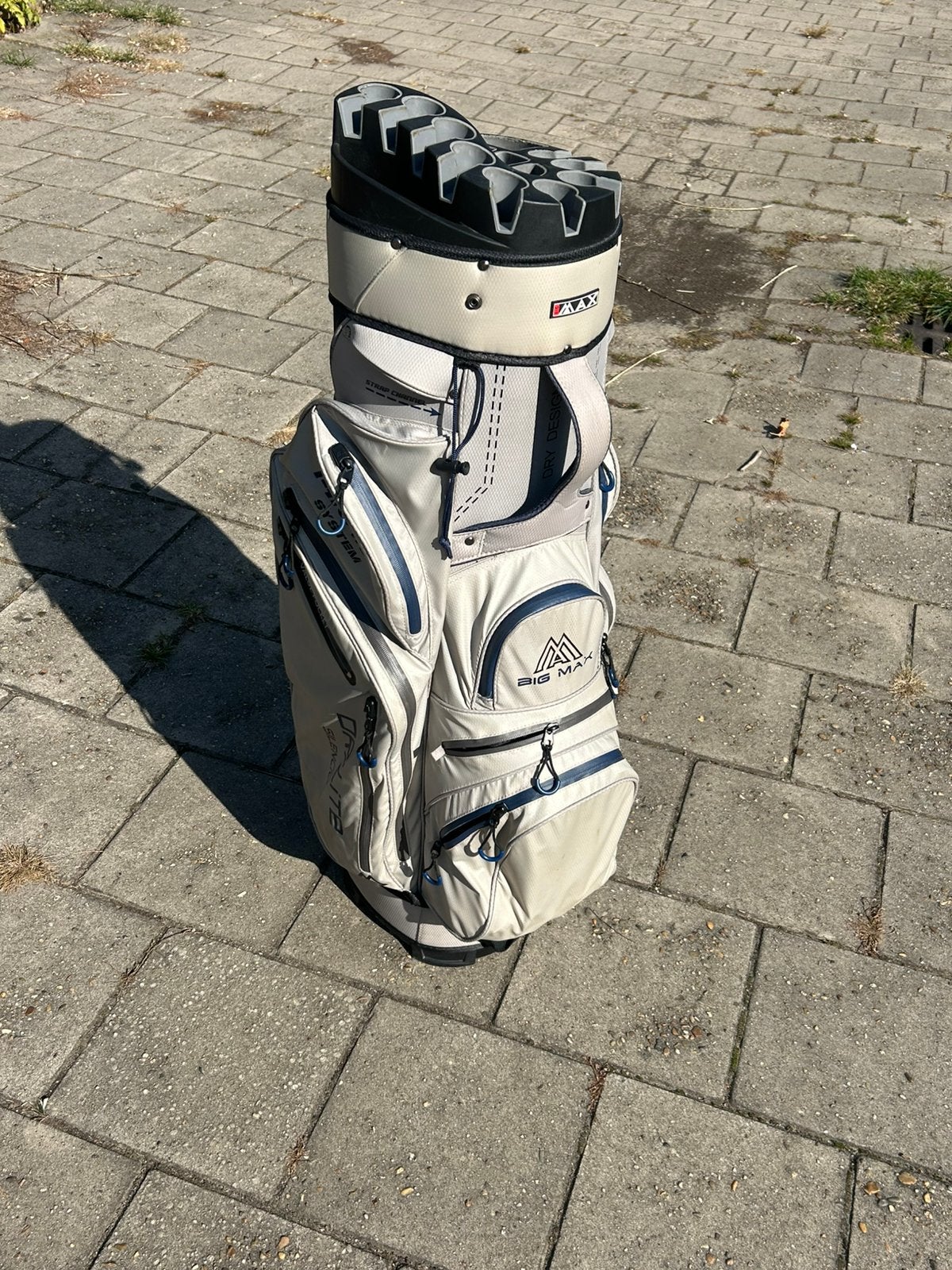 BIG MAX Dri Lite Silencio 14.0 golftas cartbag 14 vaks, Ophalen of Verzenden, Zo goed als nieuw, Tas