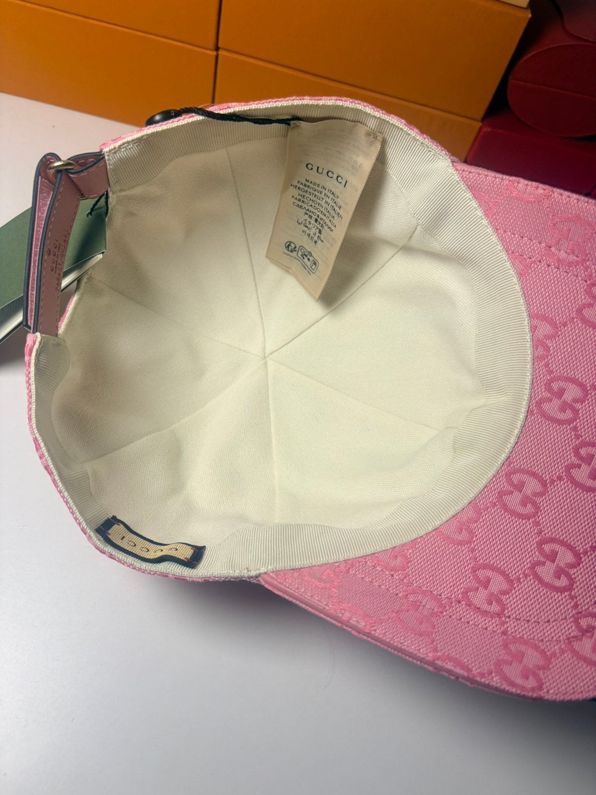 Gucci Pet/Cap Roze, Verzenden, Nieuw, 57 cm (M, 7⅛ inch) of minder, Pet