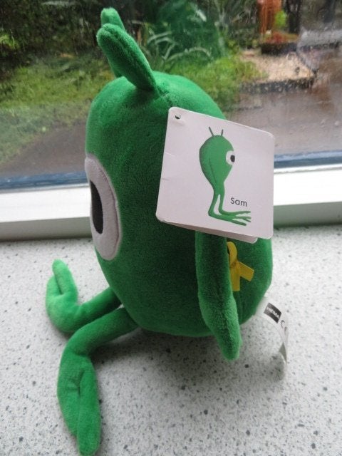 SAM van Hema Princess Maxima knuffel groen monster 1 oog, Hema, Groen, Overige typen, Nieuw