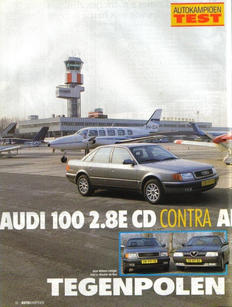 Autokampioen dubbeltest Audi 100 V6 en Alfa 164 V6 Mei 1991, Ophalen of Verzenden, Gelezen, Overige merken
