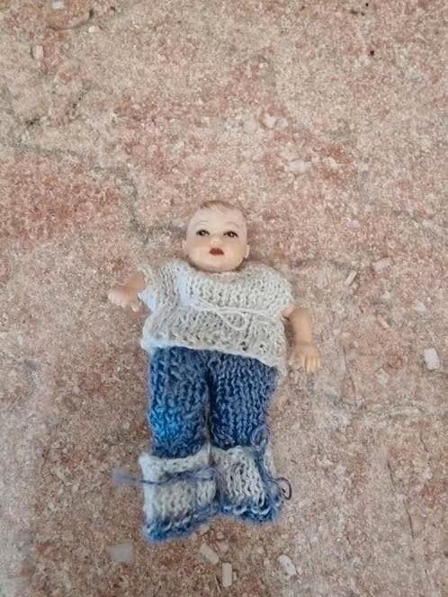 Heidi Ott Popje 4.5 cm Baby, Verzamelen, Poppenhuizen en Toebehoren, Ophalen of Verzenden