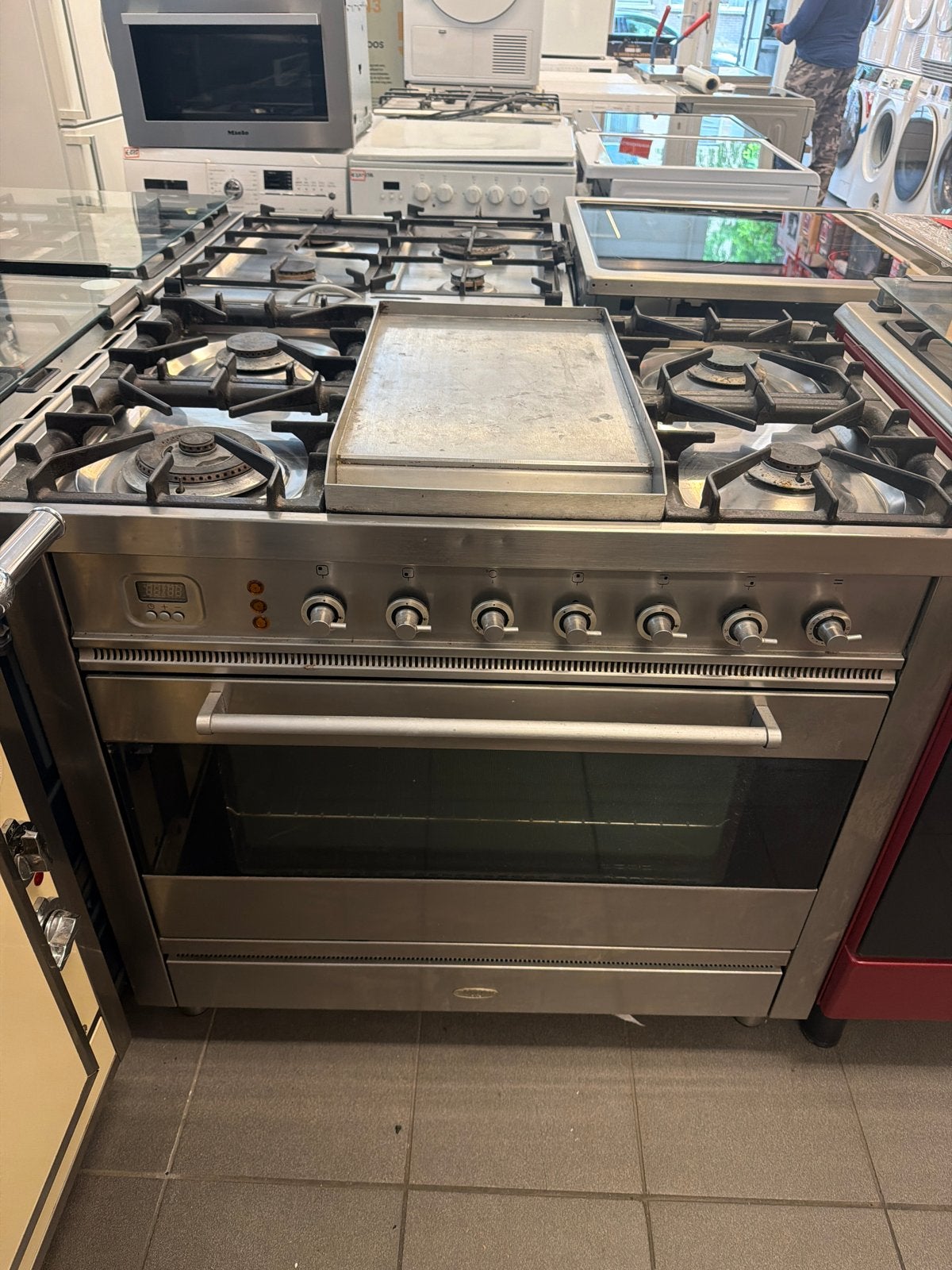 Boretti Gasfornuis met Oven gas - RVS, Witgoed en Apparatuur, Fornuizen, Gebruikt, 60 cm of meer, Ophalen of Verzenden, Gas