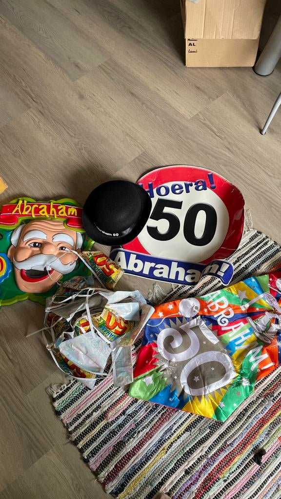 Abraham feest artiekelen, Ophalen of Verzenden, Zo goed als nieuw, Versiering, Abraham of Sarah