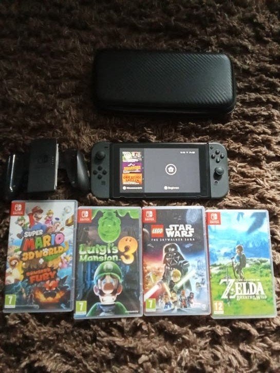 Nintendo Switch  V2 met games, Met games, Met 2 controllers, Zo goed als nieuw, Ophalen