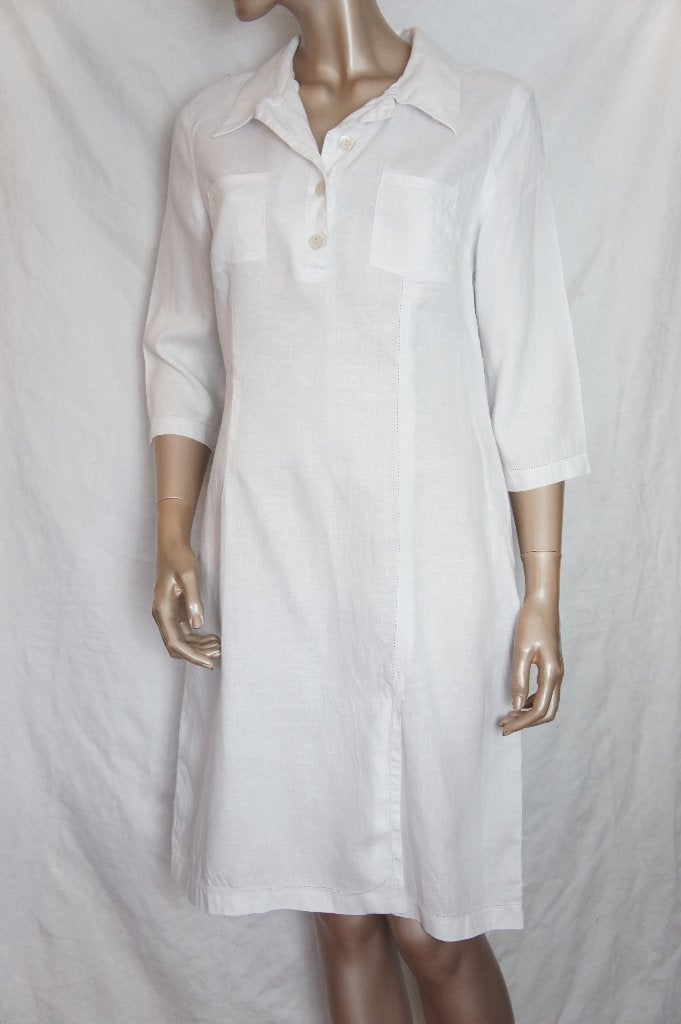 NOA NOA jurk maat M ( valt als mt 36/38) 100% LINEN, Kleding | Dames, Jurken, Maat 38/40 (M), Verzenden, Wit, Zo goed als nieuw