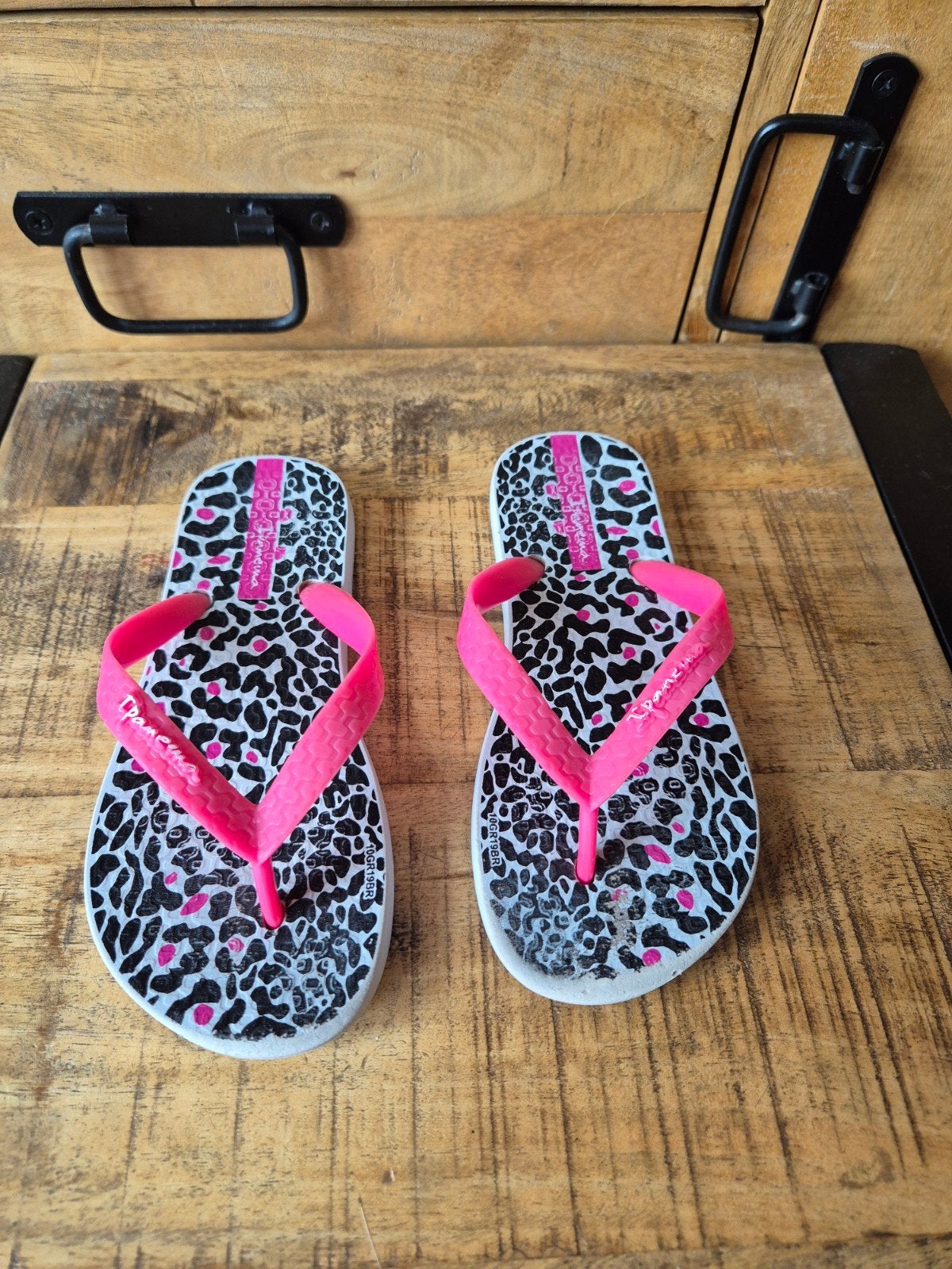 Ipanema slippers met luipaardprint - Maat 29, Slippers, Ophalen of Verzenden, Roze, Ipanema