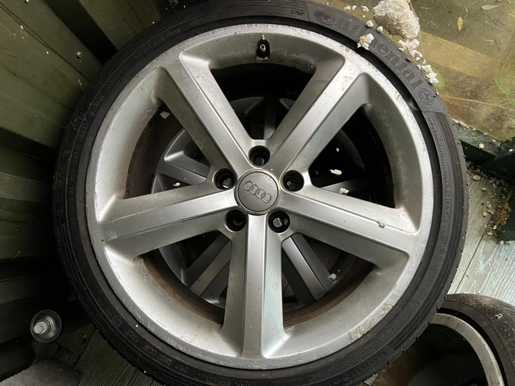 Originele Audi velgen 18 inch opknappers, Auto-onderdelen, Banden en Velgen, Ophalen, 18 inch, Gebruikt, Velg(en)