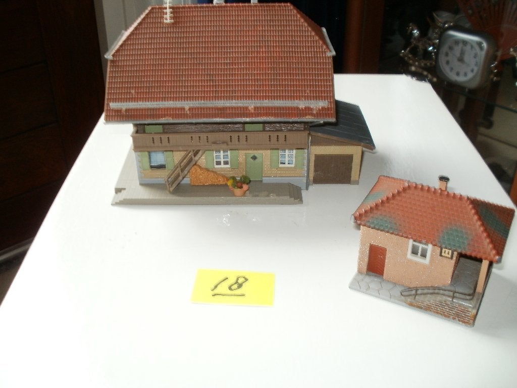 Vollmer/kibri Ho gebouw+bijgebouw / voor bij de treinbaan,., Overige merken, Gelijkstroom of Wisselstroom, Brug, Tunnel of Gebouw