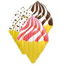 Luchtbed: Cornetto Wit/bruin gestreept, ., Nieuw, Ophalen of Verzenden, .