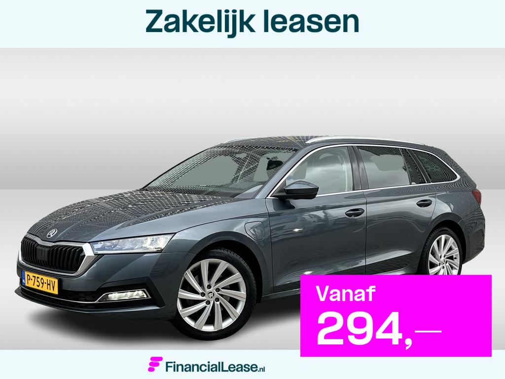 Skoda Octavia Combi 1.4 TSI iV PHEV Business Edition Plus /, Stof, Gebruikt, 84 €/maand, Lease