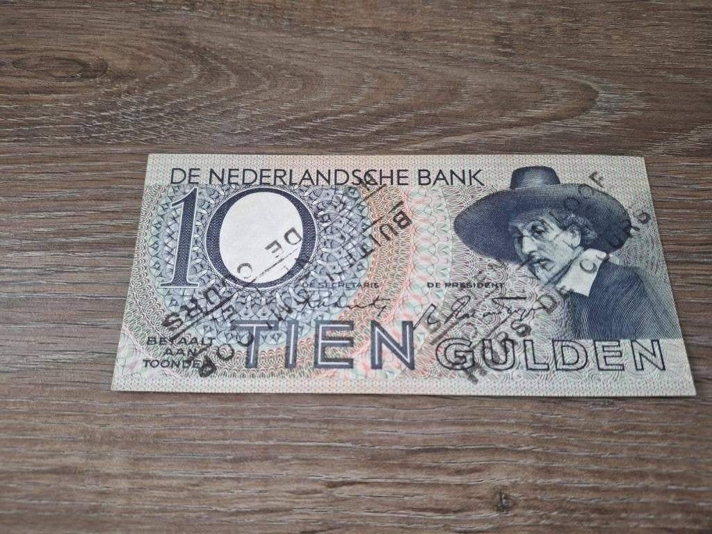 Vrijwel UNC biljet 10 gulden Staalmeester - buiten om. 1944, Ophalen of Verzenden, 10 gulden