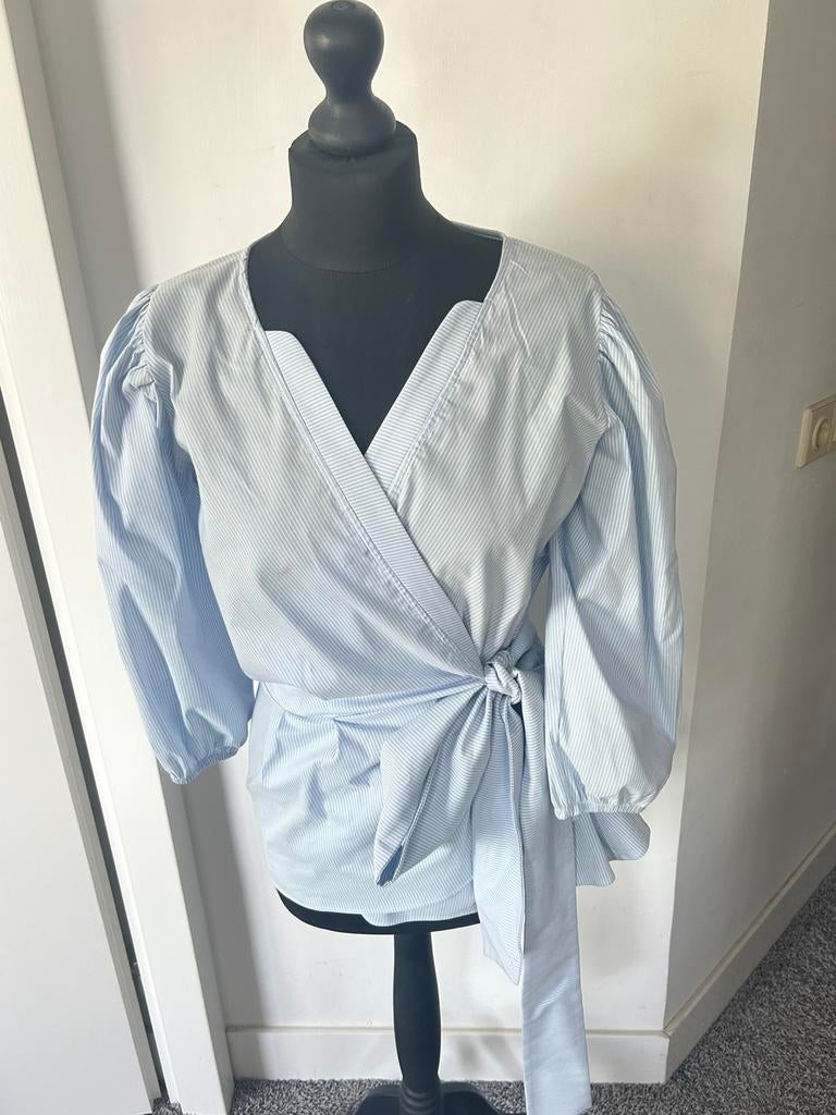 Studio Anneloes, wikkelblouse, maat S, zgan, Studio Anneloes, Blauw, Ophalen of Verzenden, Zo goed als nieuw