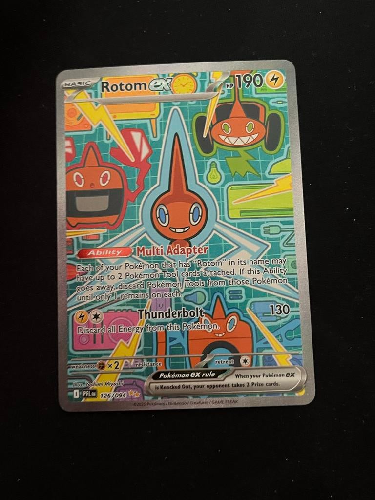 Rotom ex 126/094 - Phantasmal Flames NM - Pokémon Kaart, Ophalen of Verzenden, Zo goed als nieuw, Losse kaart, Foil