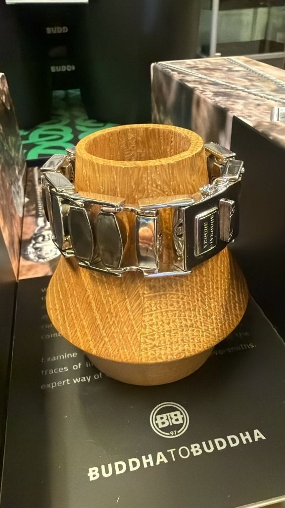BUDDHA TO BUDDHA ARMBAND TYPE 013BR E ALEYNA LARGE € 499,95, Ophalen of Verzenden, Nieuw, Zilver, Zilver