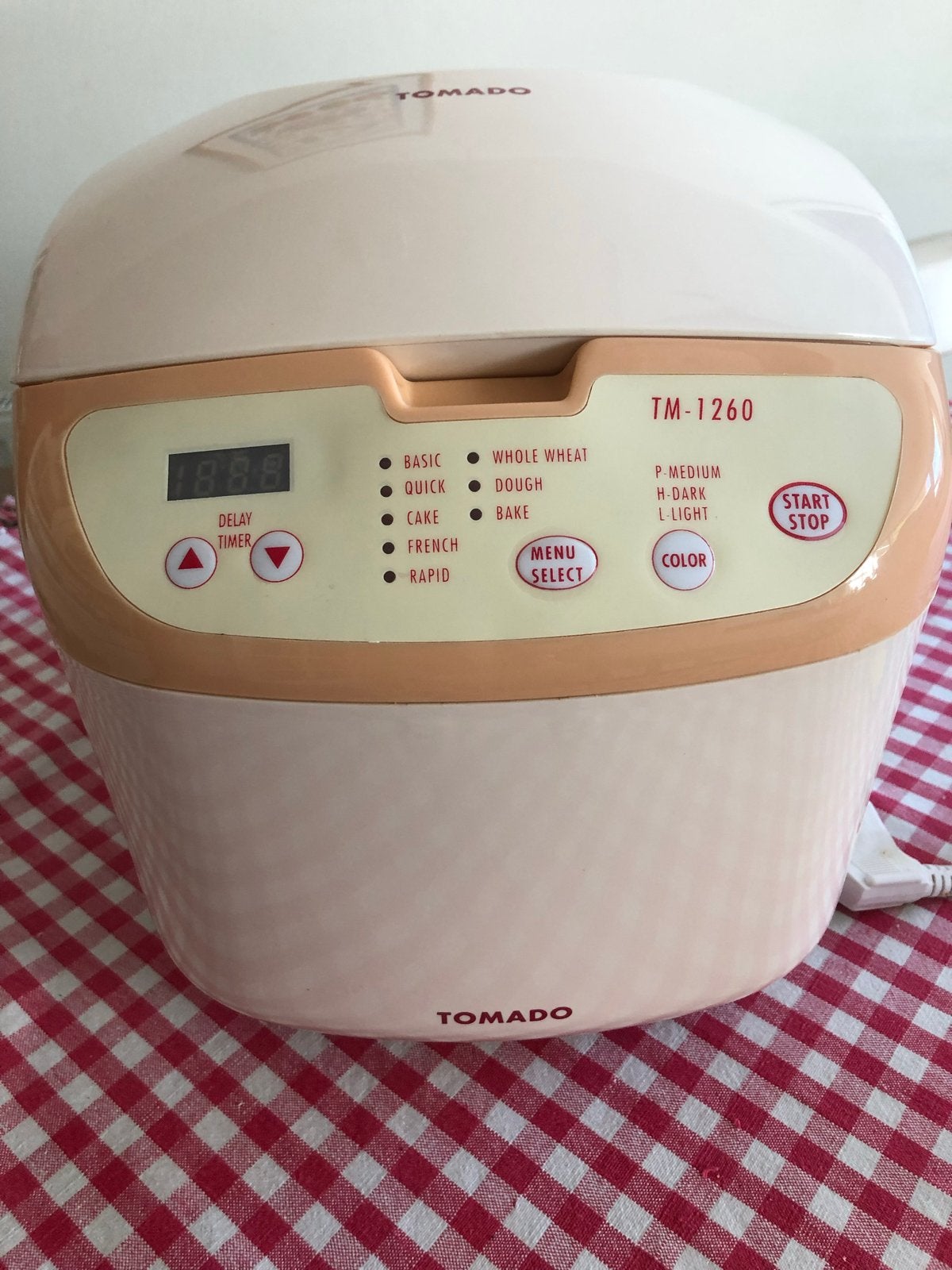 Tomado Broodbakmachine TM-1260 - Zo goed als nieuw, Met timer, 800 tot 1200 gram deeg, Nieuw, Ophalen of Verzenden